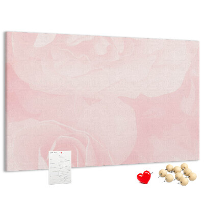 Cork display board Blooming roses
