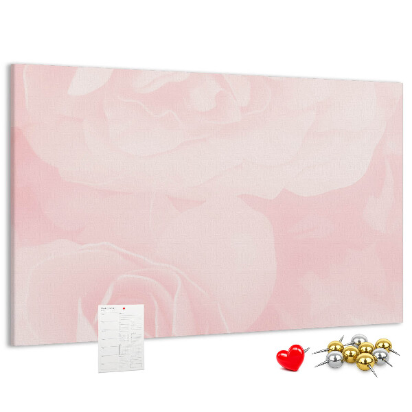 Cork display board Blooming roses