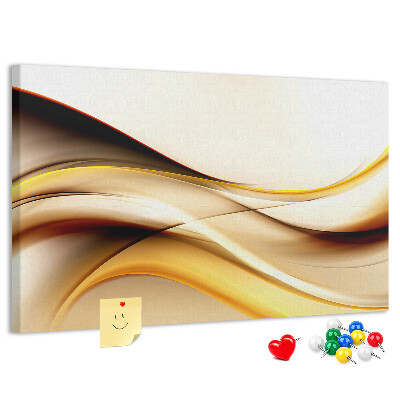 Cork board Wave abstraction
