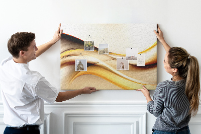 Cork board Wave abstraction