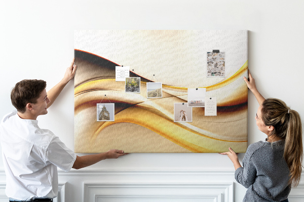 Cork board Wave abstraction