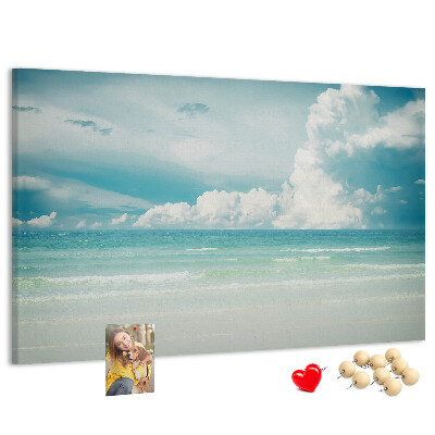 Cork board Sea landscape
