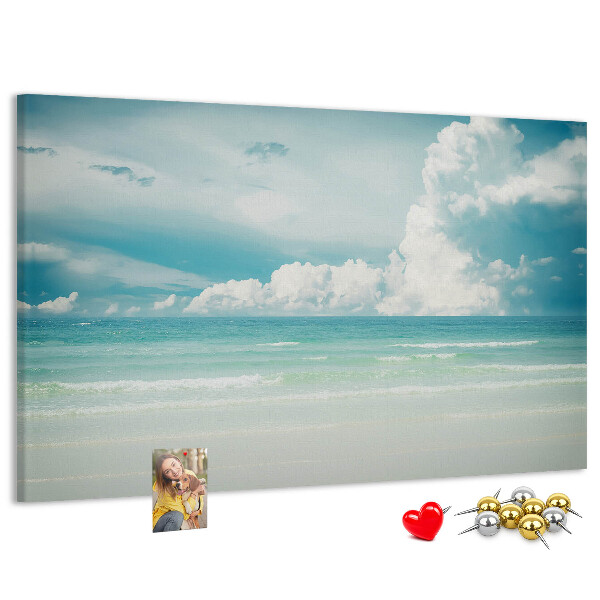 Cork board Sea landscape