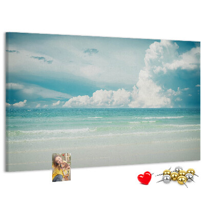 Cork board Sea landscape