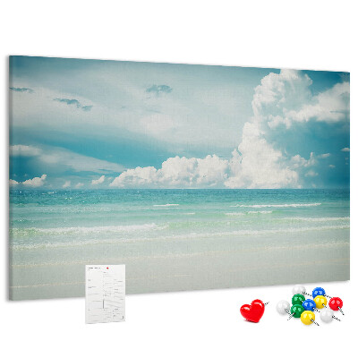Cork board Sea landscape