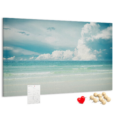 Cork board Sea landscape