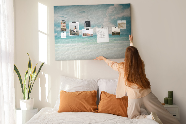 Cork board Sea landscape
