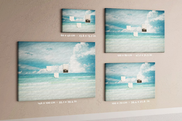 Cork board Sea landscape