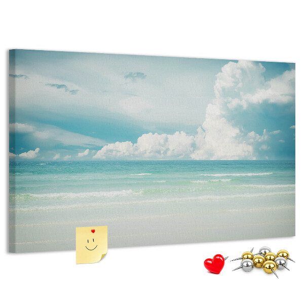 Cork board Sea landscape