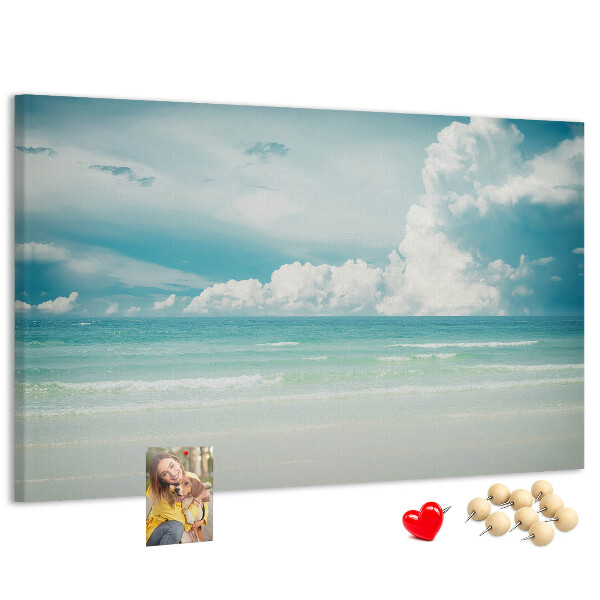 Cork board Sea landscape