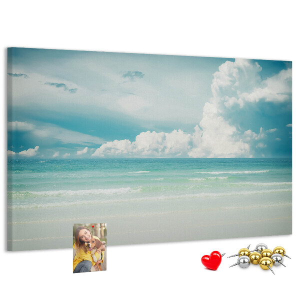 Cork board Sea landscape