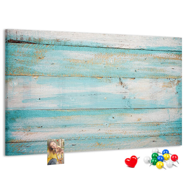 Cork memo board Blue boards