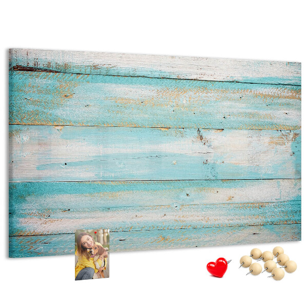 Cork memo board Blue boards