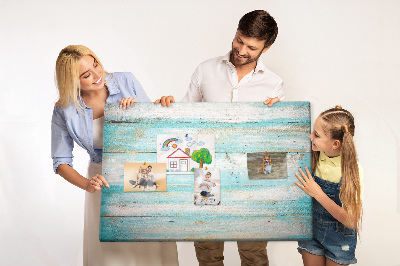 Cork memo board Blue boards