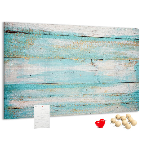 Cork memo board Blue boards