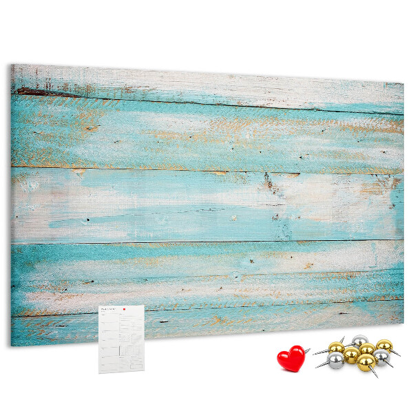 Cork memo board Blue boards