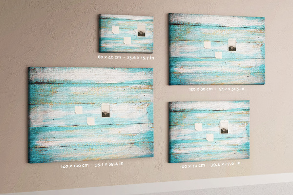 Cork memo board Blue boards