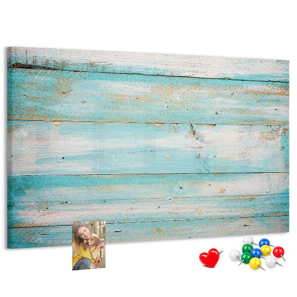 Cork memo board Blue boards