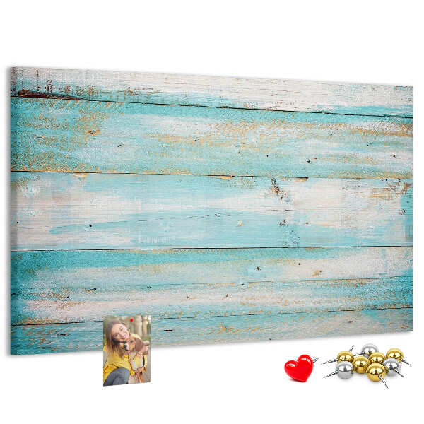 Cork memo board Blue boards