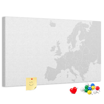 Cork board Map of Europe