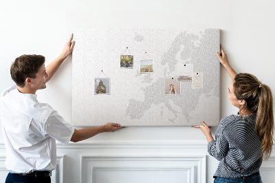 Cork board Map of Europe