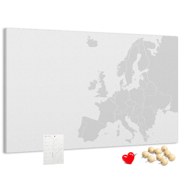 Cork board Map of Europe