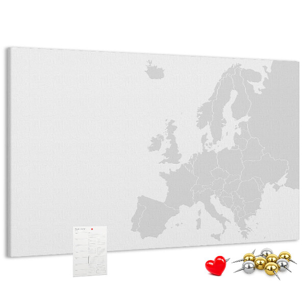 Cork board Map of Europe