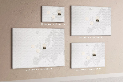 Cork board Map of Europe