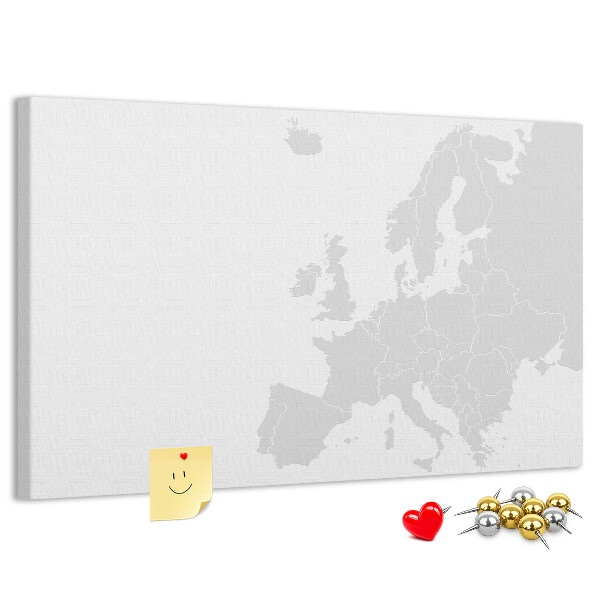 Cork board Map of Europe