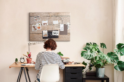Cork memo board You can do it! lettering