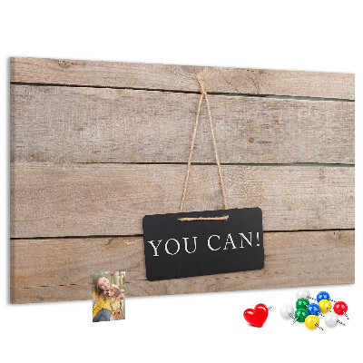 Cork memo board You can do it! lettering