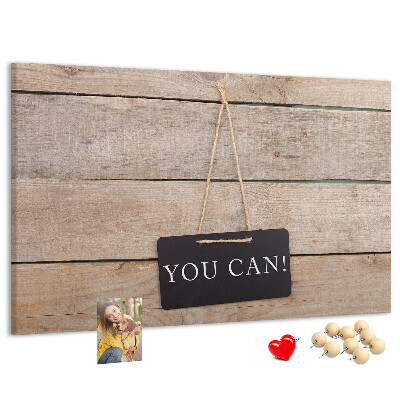 Cork memo board You can do it! lettering