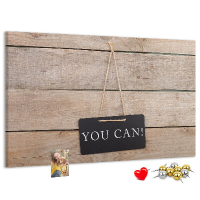Cork memo board You can do it! lettering