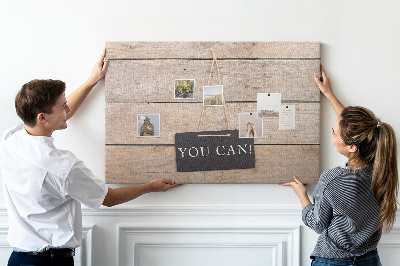 Cork memo board You can do it! lettering