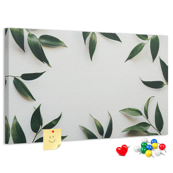 with a leaf frame