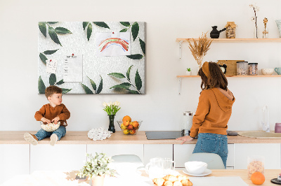 Cork board Leaf frame