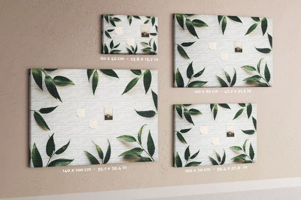 Cork board Leaf frame