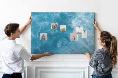 Cork board Sea water