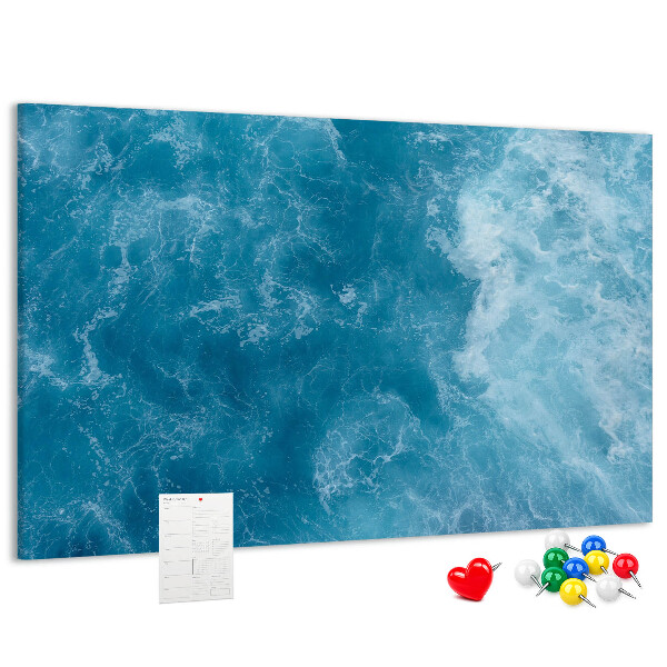 Cork board Sea water