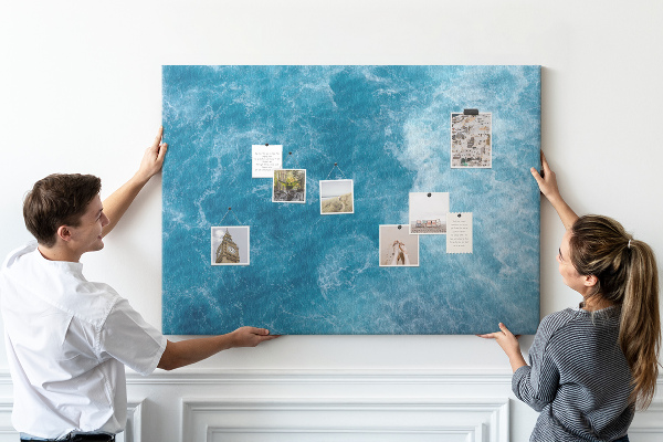 Cork board Sea water