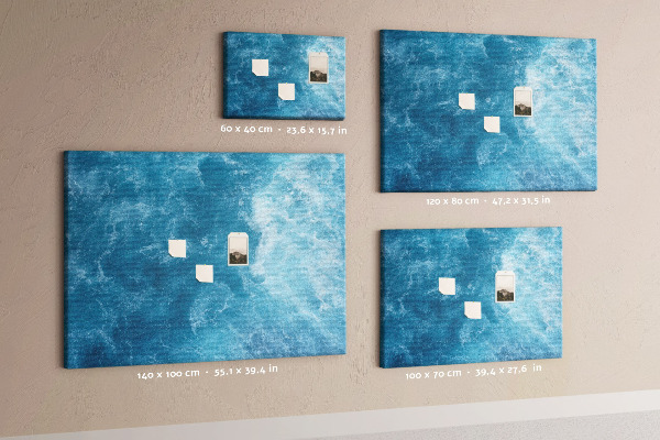 Cork board Sea water