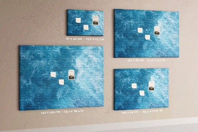 Cork board Sea water