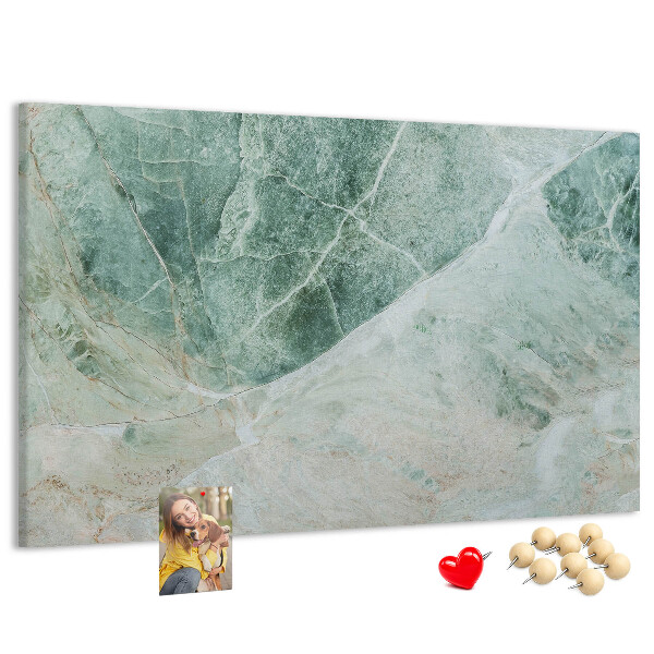 Cork memo board Marble surface