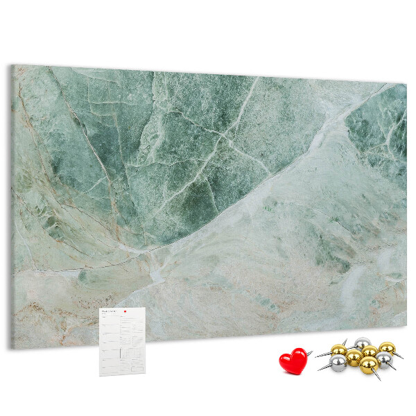 Cork memo board Marble surface