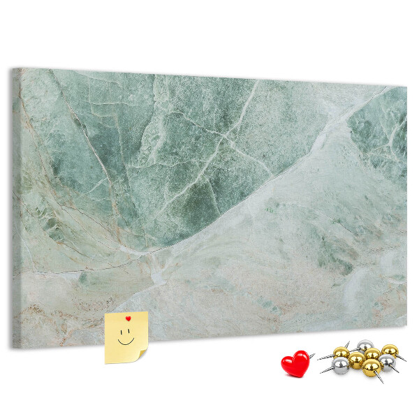 Cork memo board Marble surface