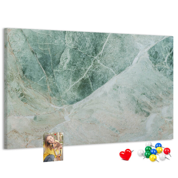 Cork memo board Marble surface