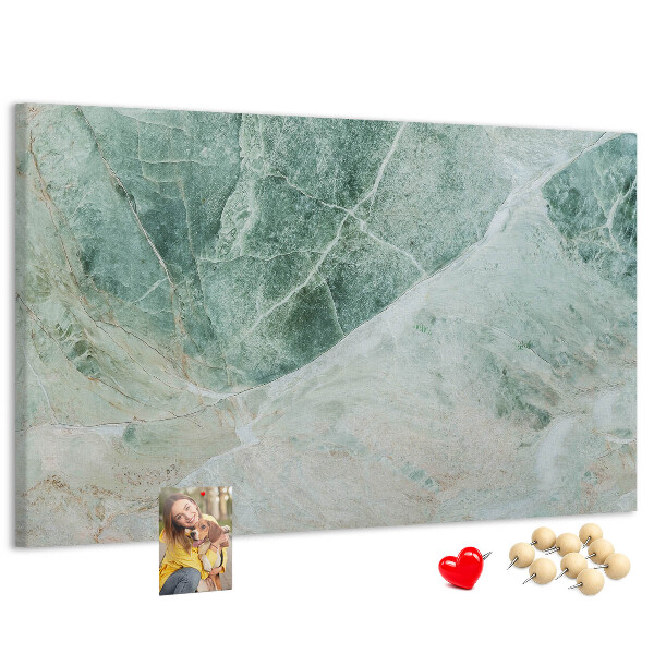 Cork memo board Marble surface