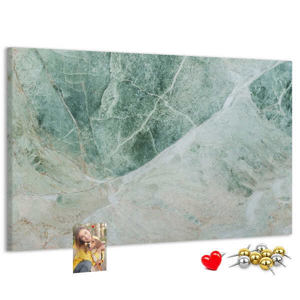 Cork memo board Marble surface