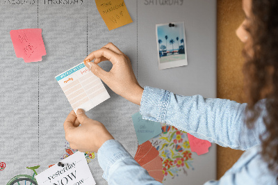 Cork board Weekly planner