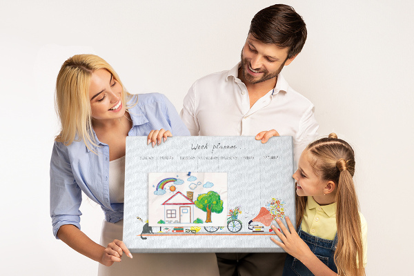 Cork board Weekly planner